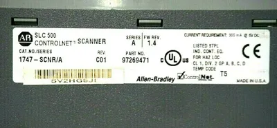 USED ALLEN BRADLEY 1747-SCNR/A CONTROLNET SCANNER SER.A REV.C01 1747SCNRA
