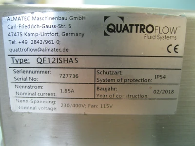 USED Quattro Flow QF12ISHA5