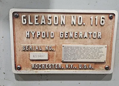 GLEASON 116 Bevel Gear Generators | Mohawk Machinery (3)