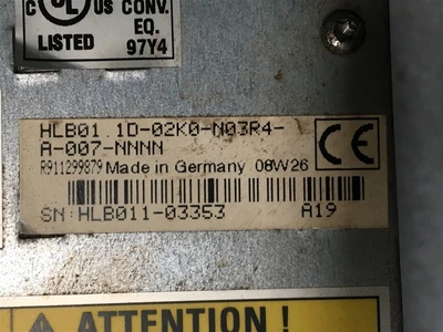 USED REXTROTH HLB01.1D-02K0-N03R4 (2)-