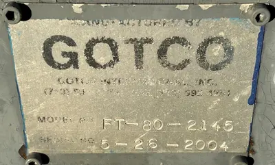 12" GOTCO MODEL #FT-80-2145 PIPE BUCKING MAKE-UP & BREAKOUT DOWNHOLE PIPE TORQUE MACHINE: YOBRO #24411