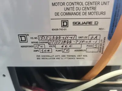 USED SQUARE D MODEL 6