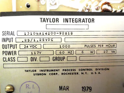 USED TAYLOR ELECTRONICS 125S-959-CN PC BOARD 125S959CN