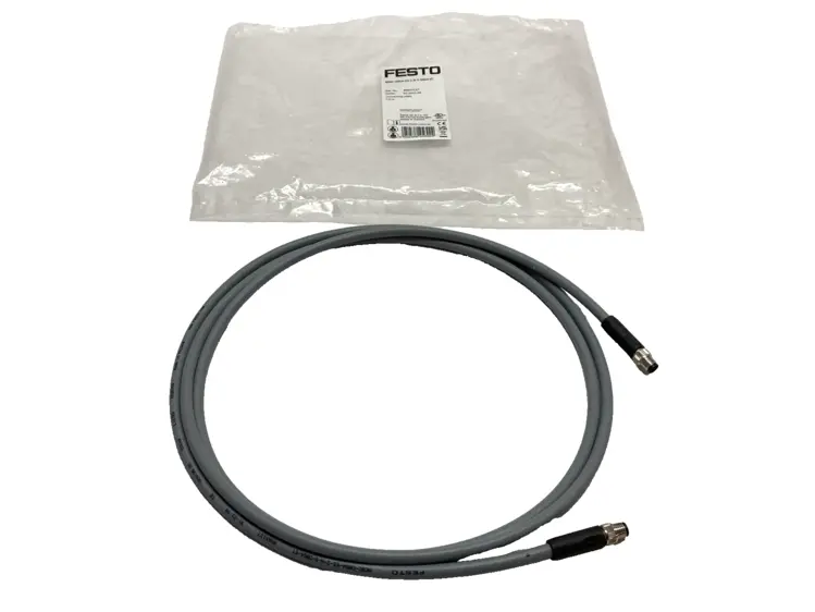 New | in-Stock Festo Connecting Cable M/M M8 4-Pin 2m 8065127 Cable & Wire Michigan US | Maverick Industrial Sales #1391266