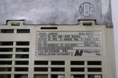 MAGNETEK JDB003 AC DRIVE GPD 305 STOCK #L-763