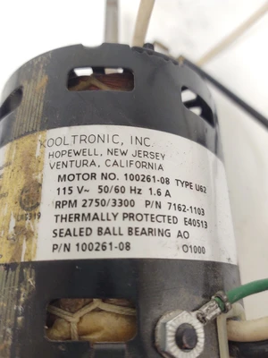 🔥TESTED Kooltronic Dual Shaft Replacement Blower Motor 100261-08