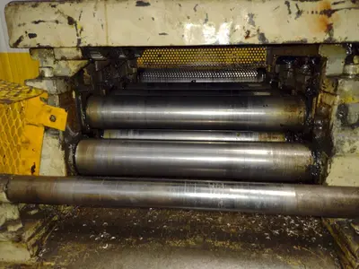 12" X .093" LITTELL MODEL #418-7PDL 7 ROLL MOTORIZED COIL STRIP STRAIGHTENER: YOBRO #24942