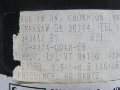 Used CROMPTON _UNKNOWN_ Meters - Misc Texas US | OCO Industrial #1689480