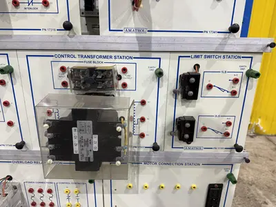 AMATROL MODEL #85-MT5 MOTOR CONTROL SYSTEM TRAINING & TESTING STAND: YOBRO #24916