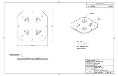 FANUC M-800 Series Robot Floor Mount Base Plate – NEW