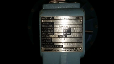Foxboro 1" 3-Way 316 Stainless Control Valve
