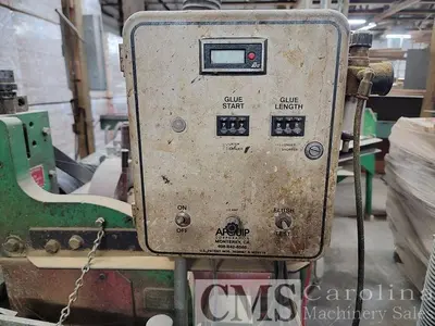 USED INDUSTRIAL WOODWORK FJS25 FINGER JOINT LINE LINE WITH ULTIMIZER SAW