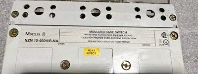 MoellerNZM 10-400N/B-NA 400Amp 3-Pole Circuit Breaker