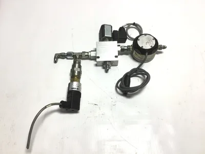 Burkert B10-3-AST Pneumatic Volume Booster with Single Gauge Solenoid Valve