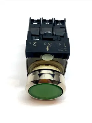 USED SIEMENS ILLUMINATED PUSHBUTTON GREEN 24V SIRIUS ACTUATOR 22MM