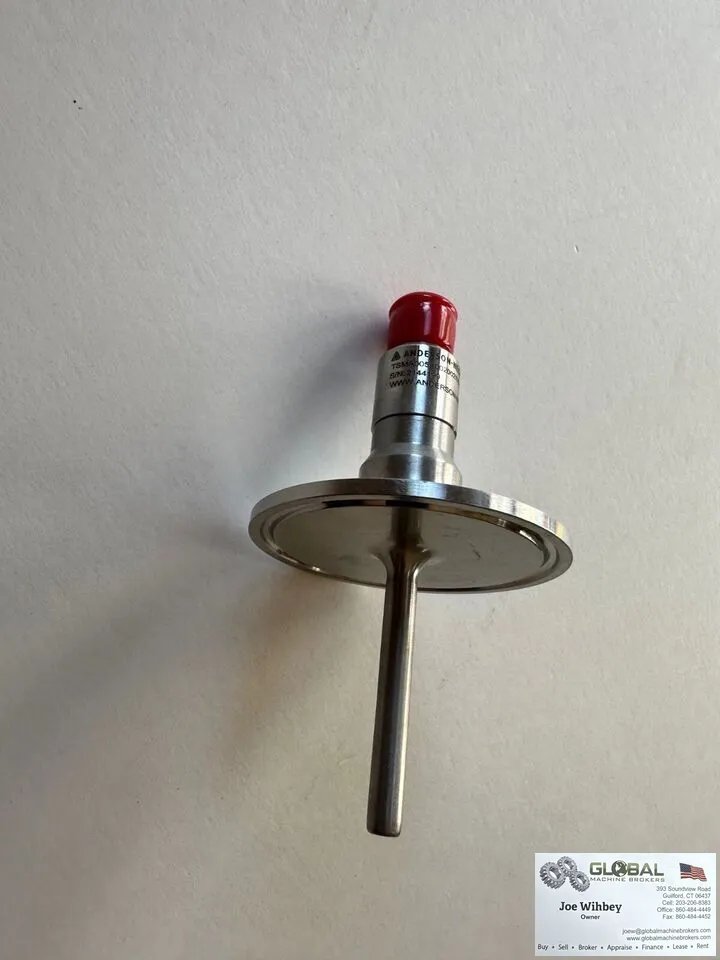 Anderson-Negele Sanitary RTD Probe 2" Insert - 2" Tri Clamp - m12 Connectors.