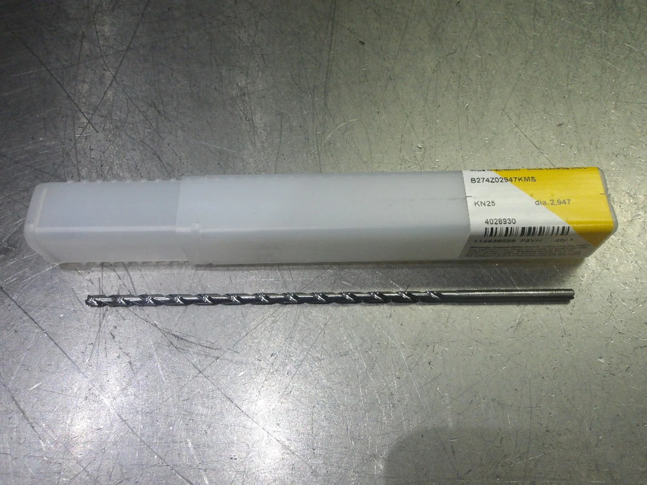 Kennametal #32 (.1160") Coolant Thru 30xd Carbide Drill B274Z02947KMS KN25 (LOC2192)