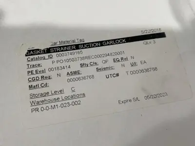 New | in-Stock Garlock Standard Non-Metallic Pipe Flange Gasket for 2-1/2" Pipe Seals & Gaskets Michigan US | Maverick Industrial Sales #1502352