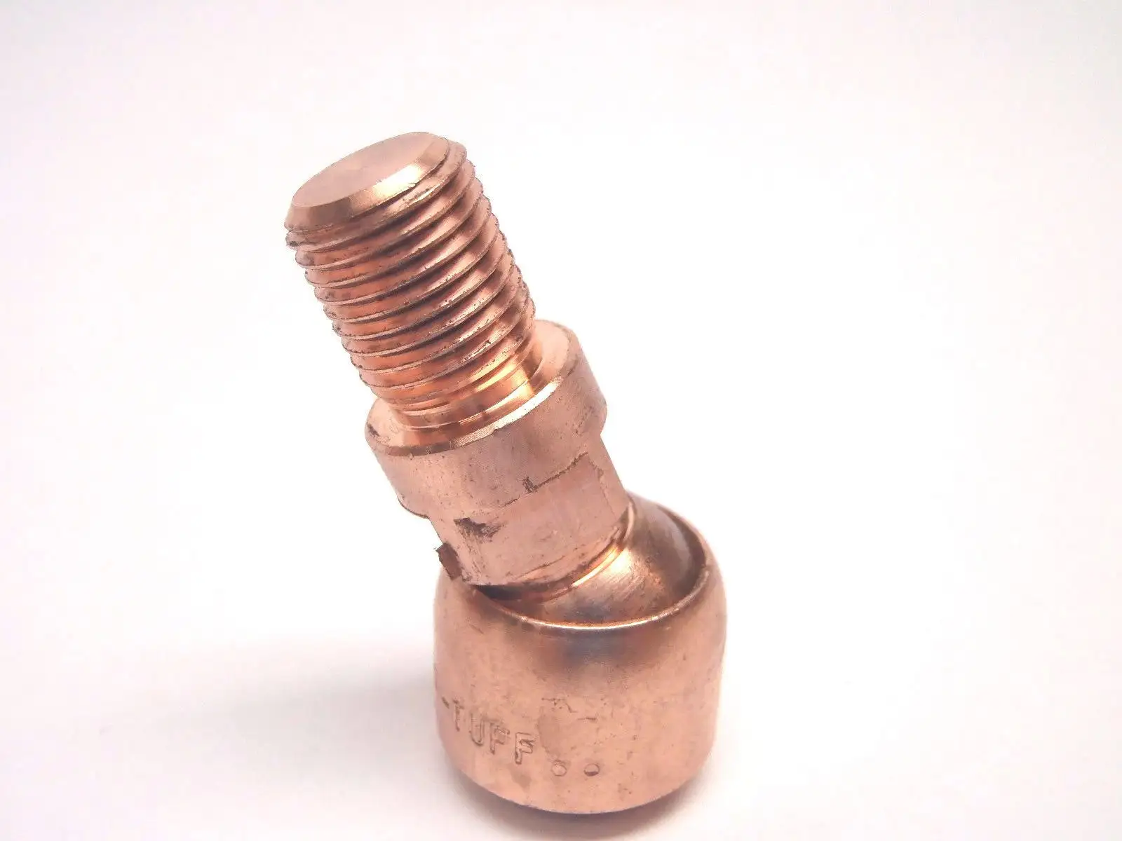 USED TUFFLOY SWIVEL TIP ELECTRODE 1/2" TIP