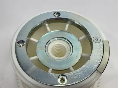 USED MAVERICK INDUSTRIAL SALES PULLEY BLOCK ROLLER, PLASTIC CABLE DRUM UNIT