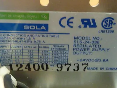 USED SOLA ELECTRIC SLS-24-036