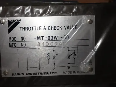 Used DAIKEN INDUSTRIES MT03WI50 Valves/Fittings | HGR 24 #732457