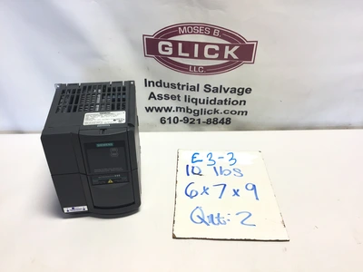 Siemens 6SE6440-2UD24-QBA1 Micromaster 440 Inverter Drive 380-480V Input