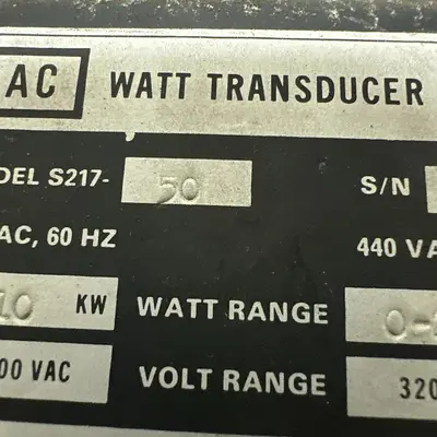 Used AAC S217-50 Transducers | Surplus Asset Holdings #1205601