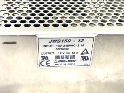 JWS150-12 | Nemic-Lambda  Power Supply 100-240VAC 2.1A, 12VDC 13A - Used