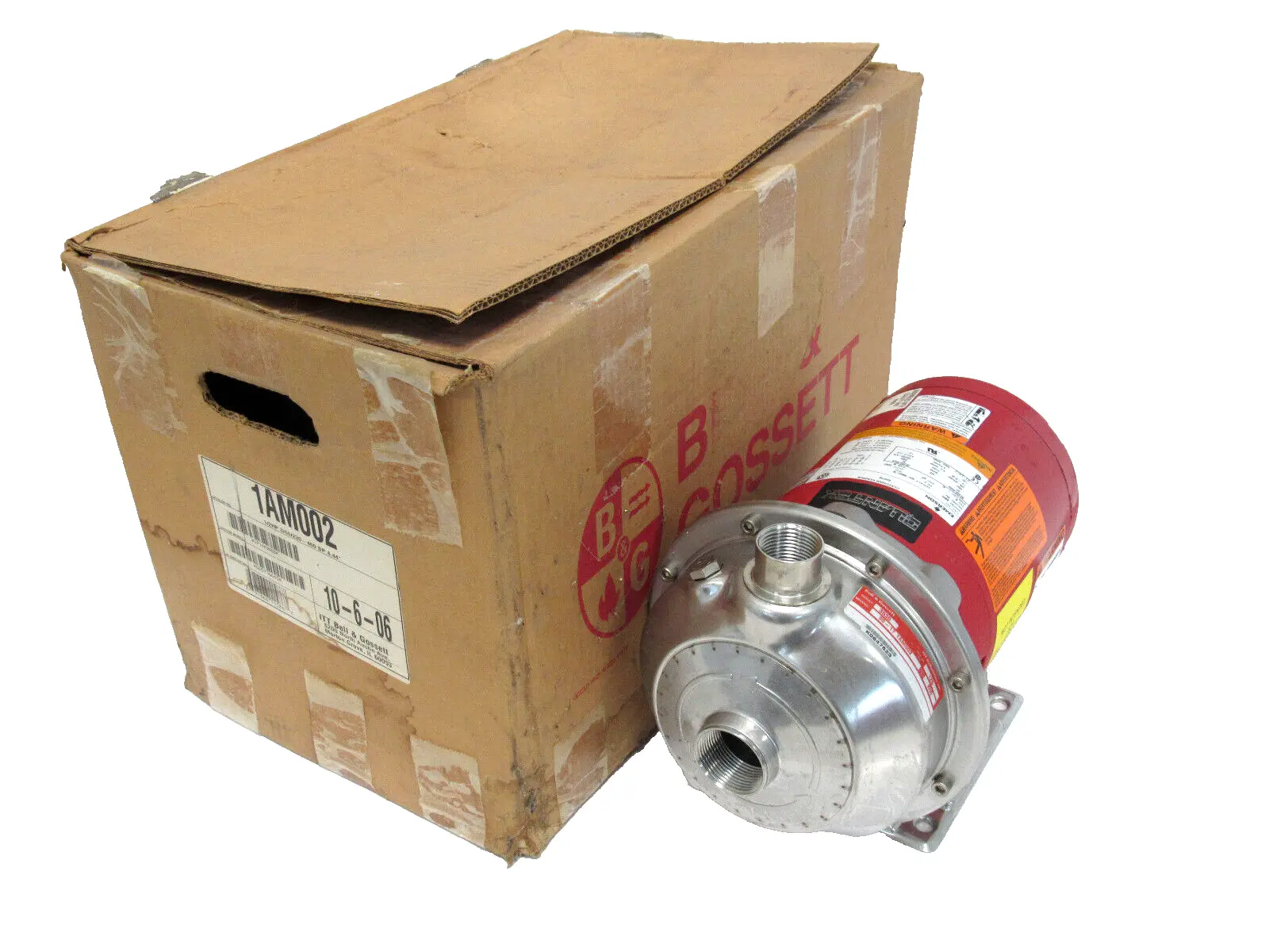 NEW BELL & GOSSETT 1AM002 PUMP 1/2HP 208-230/460V 30-1T 3530 SERIES