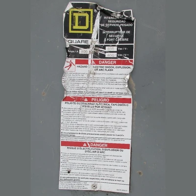 Square D 800 Amp Fusible Disconnect