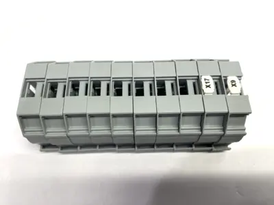 USED WAGO SCREWLESS END STOP TERMINAL BLOCK LOT OF 10