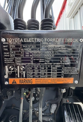 USED 2021 TOYOTA 8FBE15U