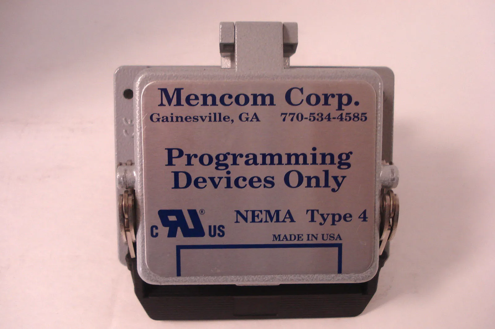 NEW MENCOM CORP. NEMA TYPE 4 PROGRAMMING DEVICE