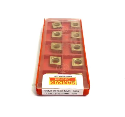 NEW SANDVIK COROMANT COROTURN® 107 INSERT FOR TURNING CCMT 09 T3 08-MMC 2025