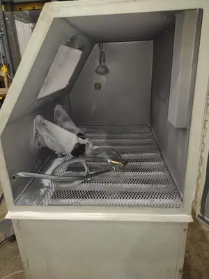 SKAT BLAST DRY BLAST SYSTEM ABRASIVE AIR SAND SHOT BOOTH & DUST COLLECTOR: YOBRO #24818