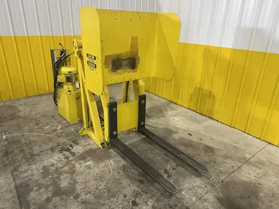 48" HYDRAULIC PALLET INVERTER / FLIPPER / UPENDER MACHINE: STOCK #22798