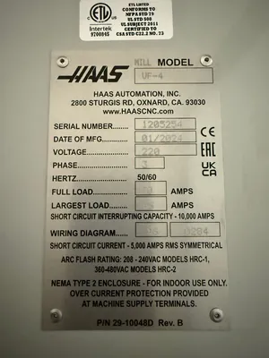 2024 HAAS VF-4 Vertical Machining Centers | GMT (20)