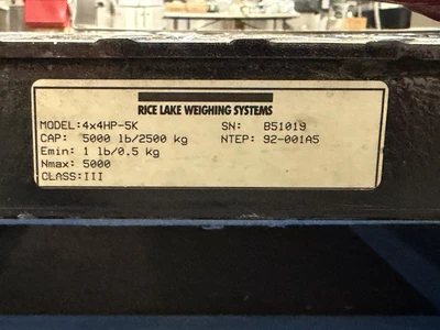 Used _UNKNOWN_ _UNKNOWN_ Platform Scales Ohio US | Federal Equipment Company #1393702