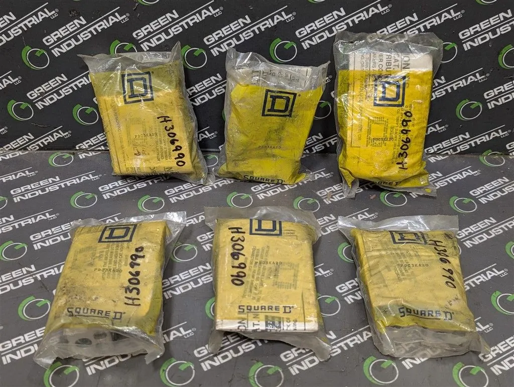 Lot of 6 Square D PDC3KA20 PowerPact Power Distribution Lug Kits 250A max New