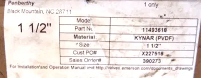 NEW PENBERTHY LL-12KYBNTNTNT-01 MIXER 1 1/2" 11493618 LL12KYBNTNTNT01