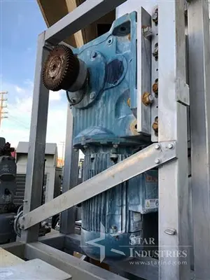 110 Cubic Foot double Strong Scott Ribbon Blender, 60 h.p., w/ dust cover