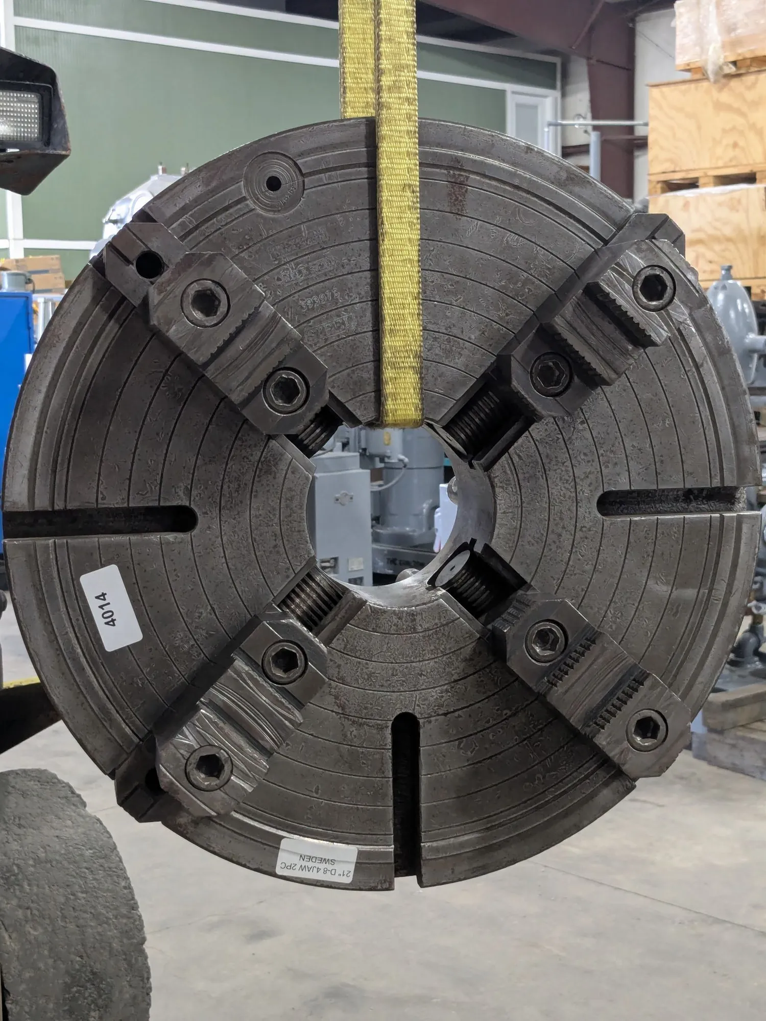Used SKAND SWEDEN 21" 4-JAW D1-8 MOUNT Chucks Texas US | N & R Machine Sales #1445057