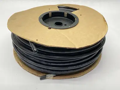 USED PARKER PNEUMATIC NYLON TUBING BLACK 3/8" OD 250FT LENGTH