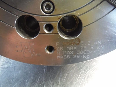 Kitagawa 8" 3 Jaw Hydraulic Power Lathe Chuck HG 715 210 (LOC2975B)