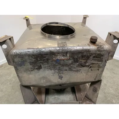 Used 1000 Liter (35 cu. Ft) IBC Matcon Stainless Steel Portable Tote Bin