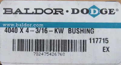 NEW DODGE 117715 TAPER LOCK BUSHING 4040 X 4-3/16-KW