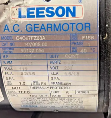 USED Leeson 387458943895897438539480