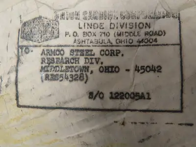 Union Carbide Linde 100 Welding Wire 1/8" Mig 55 LBS Spool