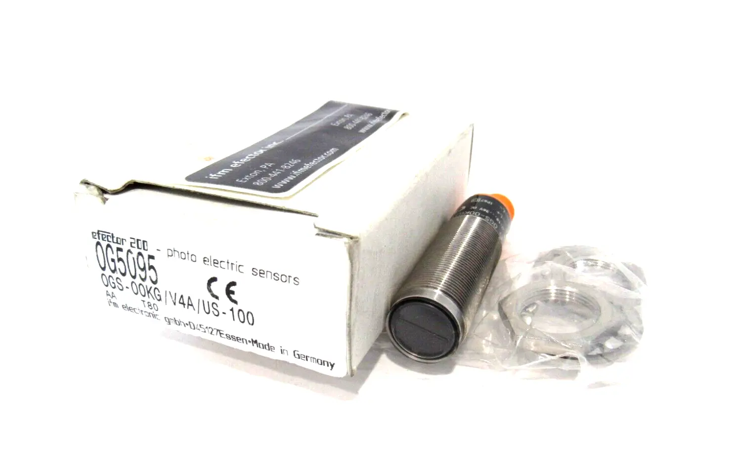 NEW IFM EFECTOR OGS-OOKG/V4A/US-100 THROUGH BEAM SENSOR OG5095